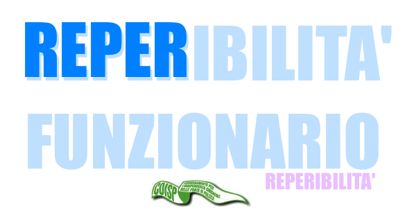 REPERIBILITA FUNZIONARIO - COISP